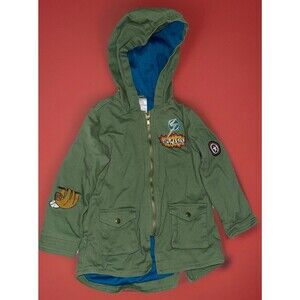 DISNEY MS MARVEL Girls Baby Sloth Captain America Military Style Jacket Size 3